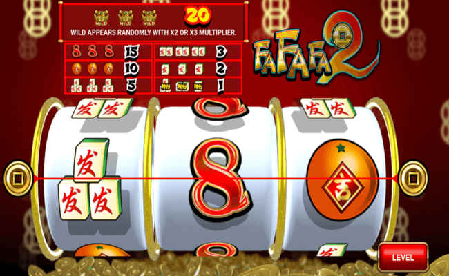 fa fa fa 2 paytable