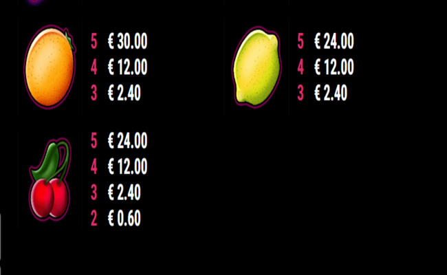 fancy fruits crazy chicken shooter paytable2