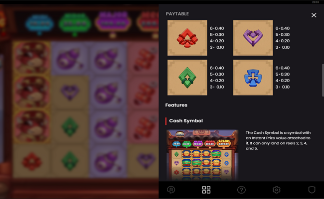 fire pig push ways paytable 2