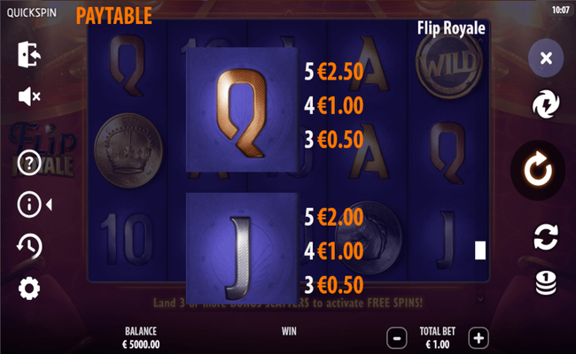 flip royale paytable 5