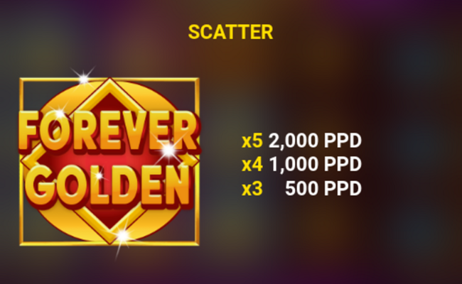 forever golden paytable 3