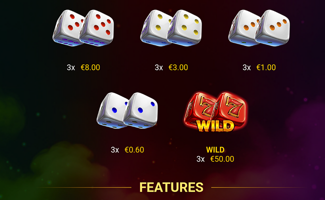 fortune dice paytable 2