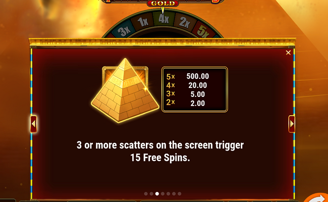 fortune flames gold paytable 3