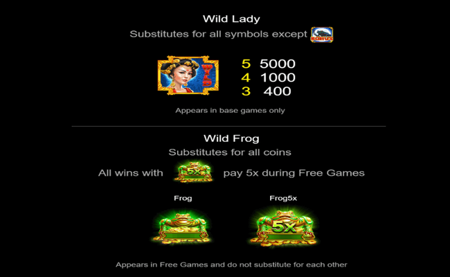 fortune frog skillstar paytable