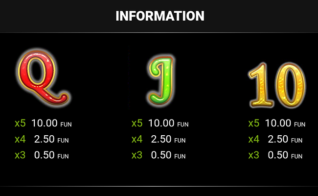 fortune spells buy bonus paytable 3