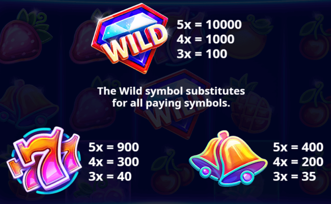 fruit stack mystery win paytable 1