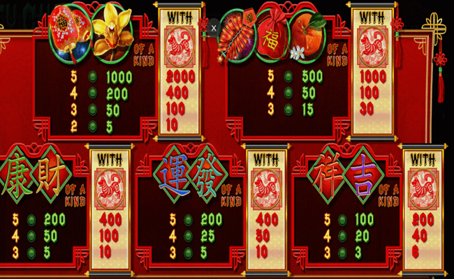 fu chi paytable 2
