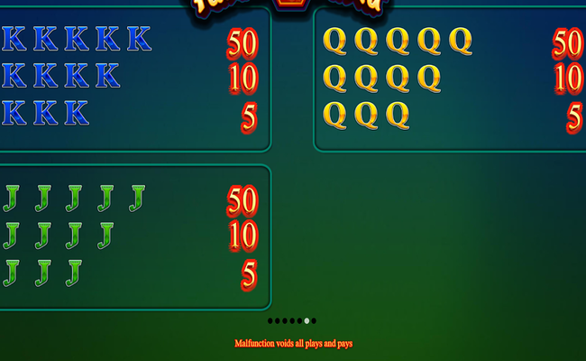 fu nan fu nu paytable 3