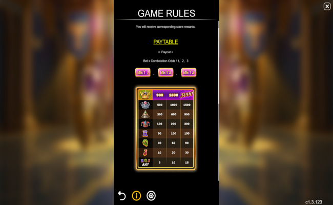 funta gaming royal slot paytable 1