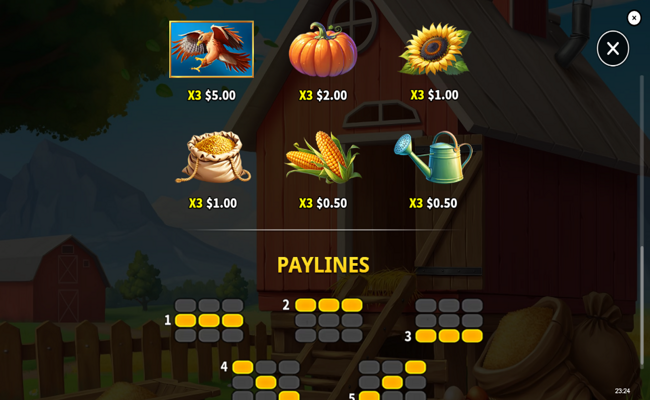 gallina pazza paytable 2