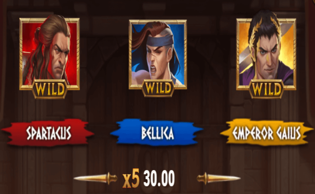 game of gladiators uprising paytable 1