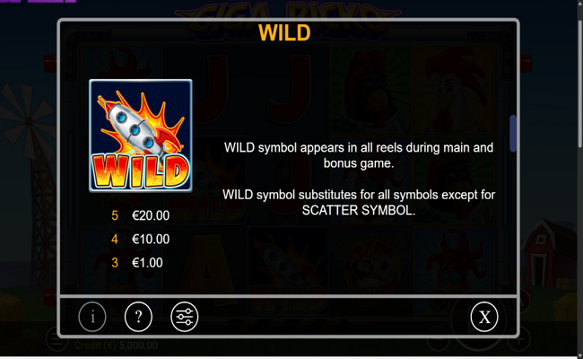 giga ricko paytable 4