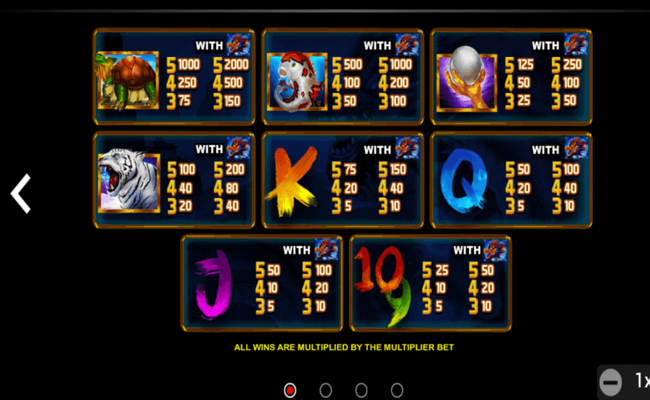 golden dragon paytable 1