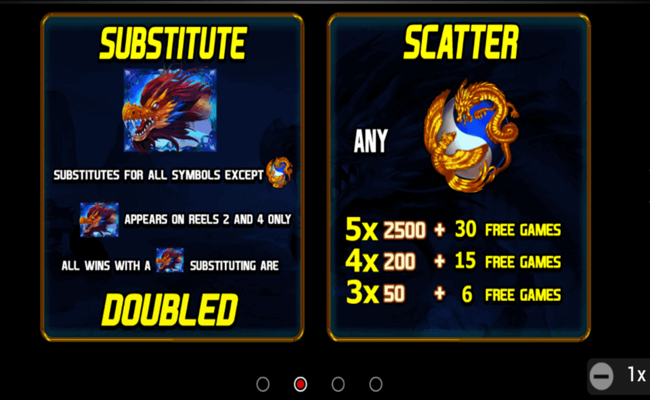 golden dragon paytable 2