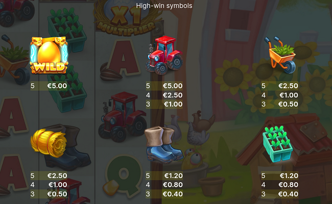 golden egg invaders paytable 1