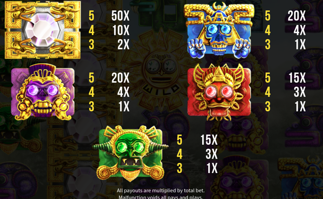 golden myth paytable 3