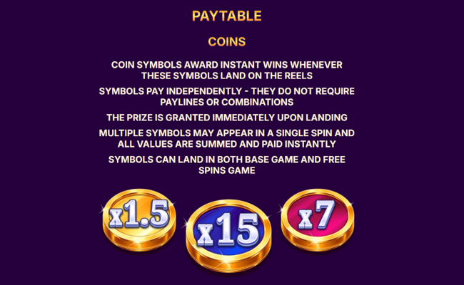 golden till paytable