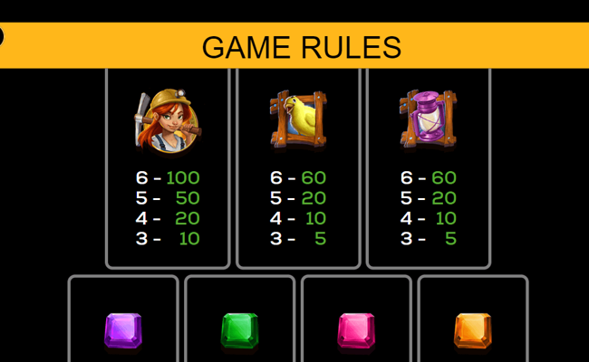 goldstruck blasts paytable 1