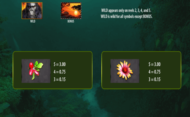 gorilla chief 2 paytable 3