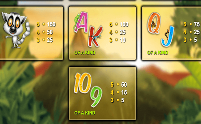 gorilla go wild paytable 2