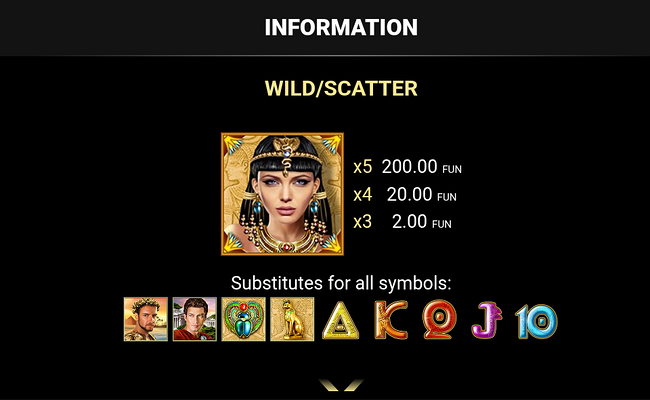 grace of cleopatra buy bonus paytable 1