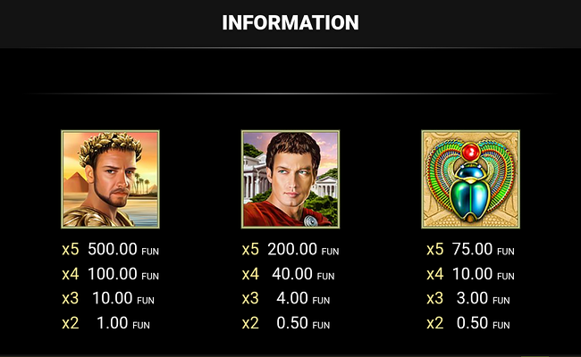 grace of cleopatra buy bonus paytable 2