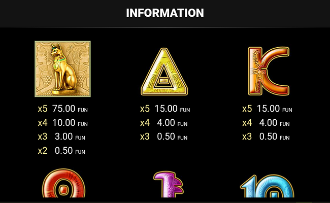 grace of cleopatra buy bonus paytable 3