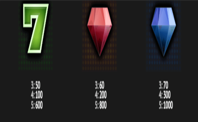 green diamond paytable3