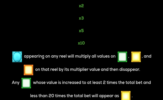 green machine racking up riches 2 paytable6