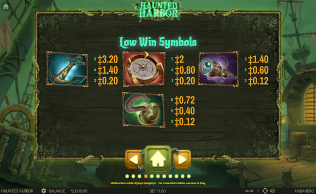 haunted harbor paytable 4