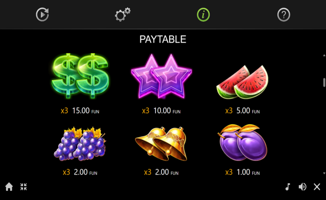 hot deco super pot paytable 1