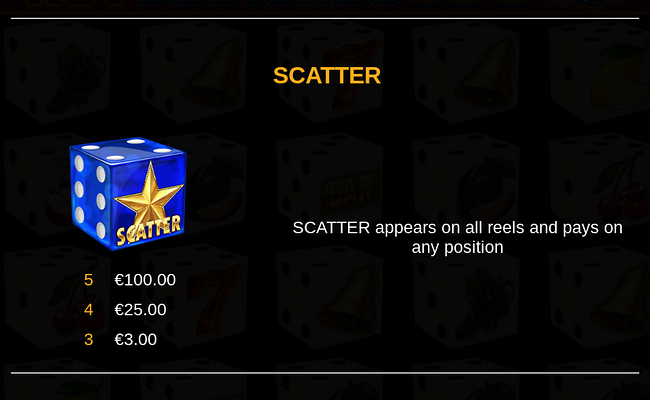 hot diamonds 100 dice paytable 3