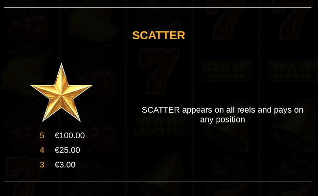 hot diamonds 100 paytable 3