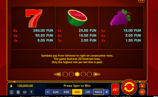 hot slot 777 rubies extremely light paytable 1