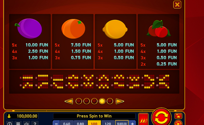hot slot 777 rubies extremely light paytable 2