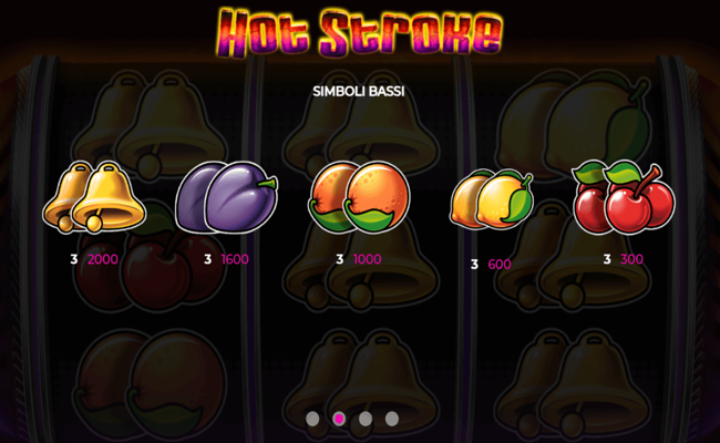 hot stroke paytable 2