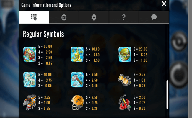 ice picks paytable