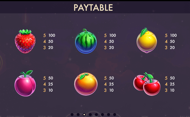 inferno fruits paytable2
