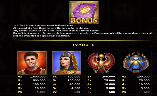 jack potter and the book of dynasties 6 paytable 1