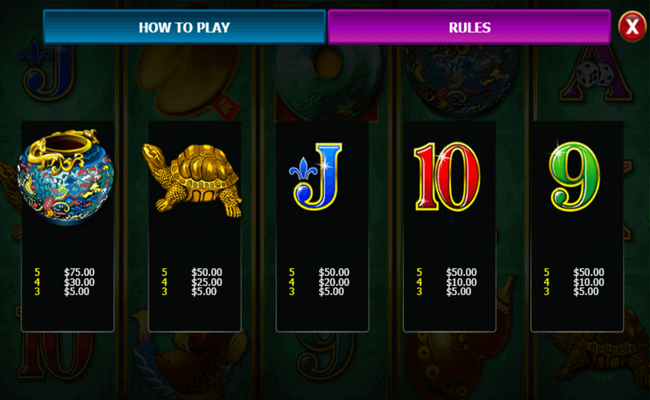 jade tiger paytable2