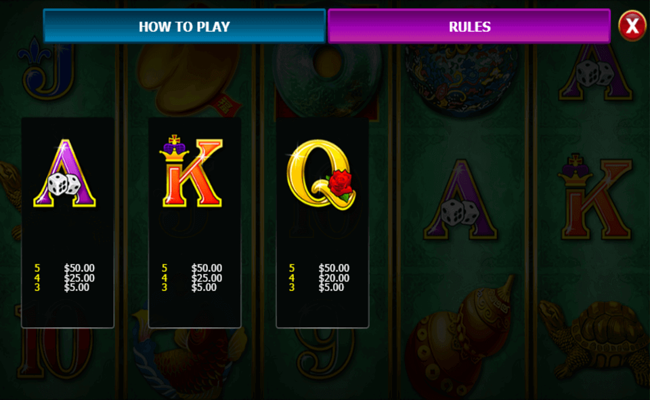 jade tiger paytable3