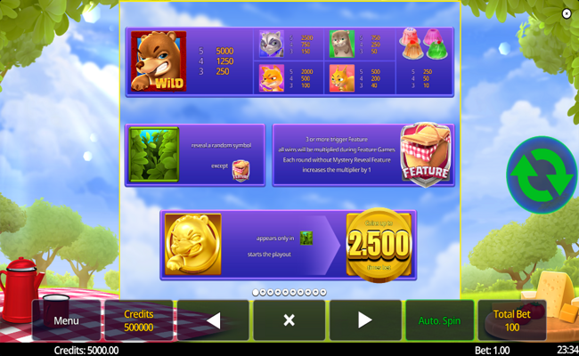 jelly hunter paytable