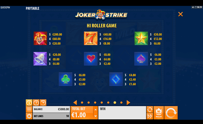 joker strike payline 2