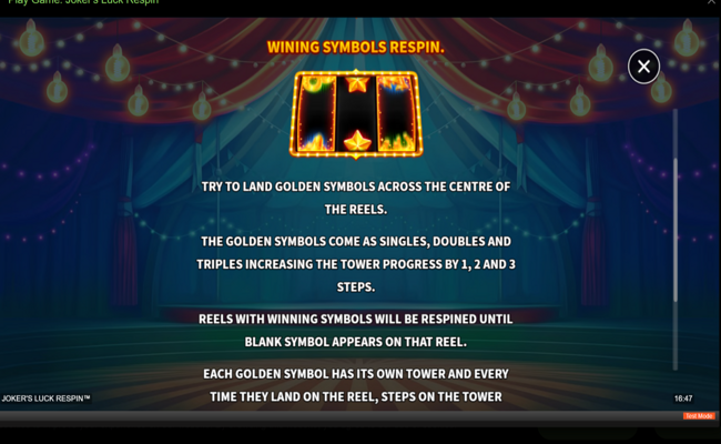 jokers luck respin paytable 2