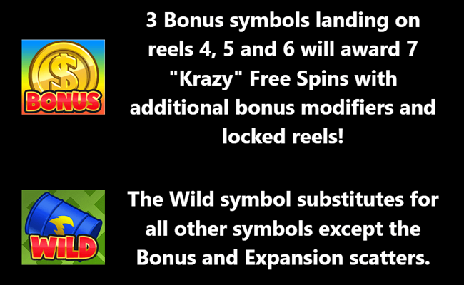 krazy kong paytable 1