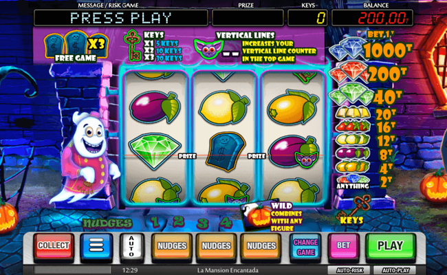 la mansion encantada paytable