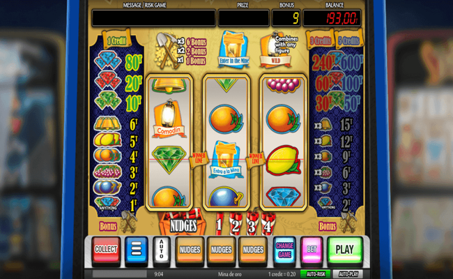 la mina de oro paytable