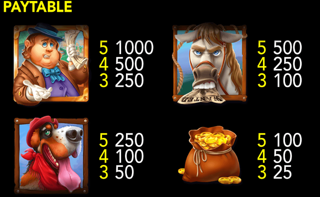 lady sheriff paytable 1
