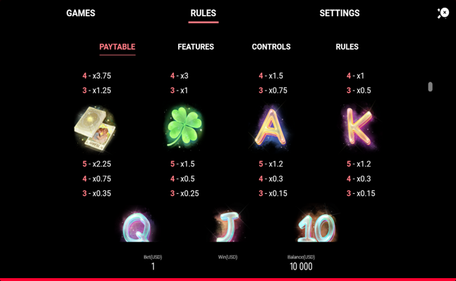 le amour paytable 2
