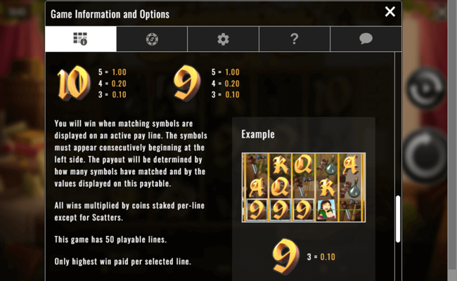 leonardos loot paytable2